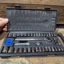 Unbranded 39pc Socket Set Metric Sae In Case Complete Unbranded 39pc Socket Set Metric Sae In Case Complete