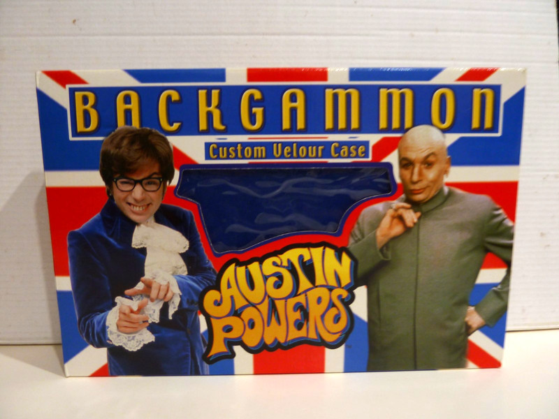 Austin Powers Backgammon Custom Velour Case New Line Cinema