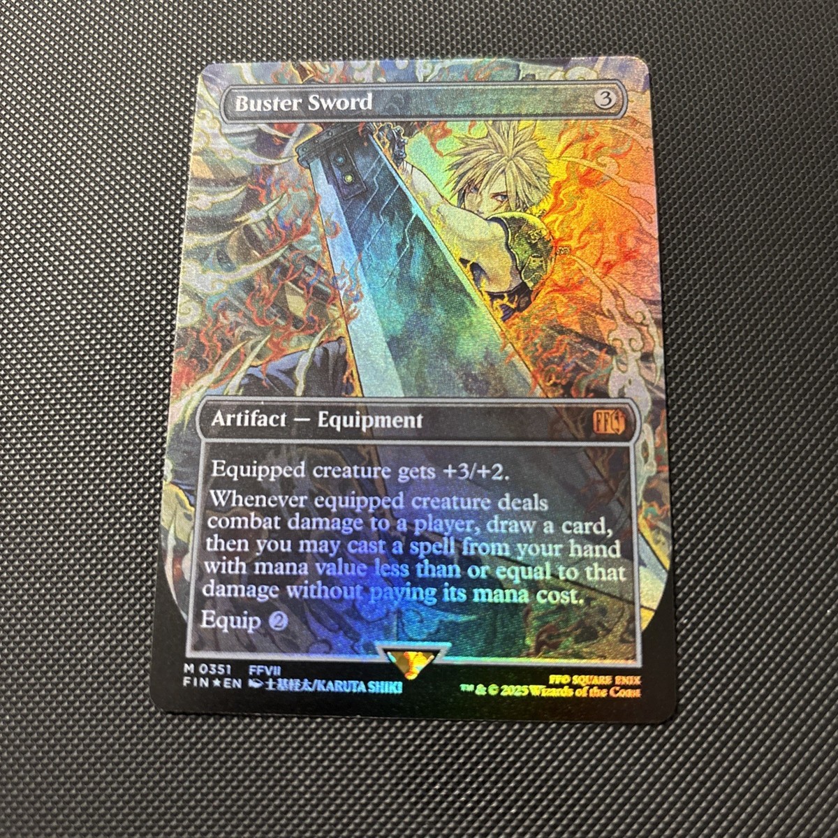 MTG バスターソード/Buster Sword ボーダレスFoil 英語 バスターソード/Buster Sword 【英語版】 [FIN-灰MR] - シングル