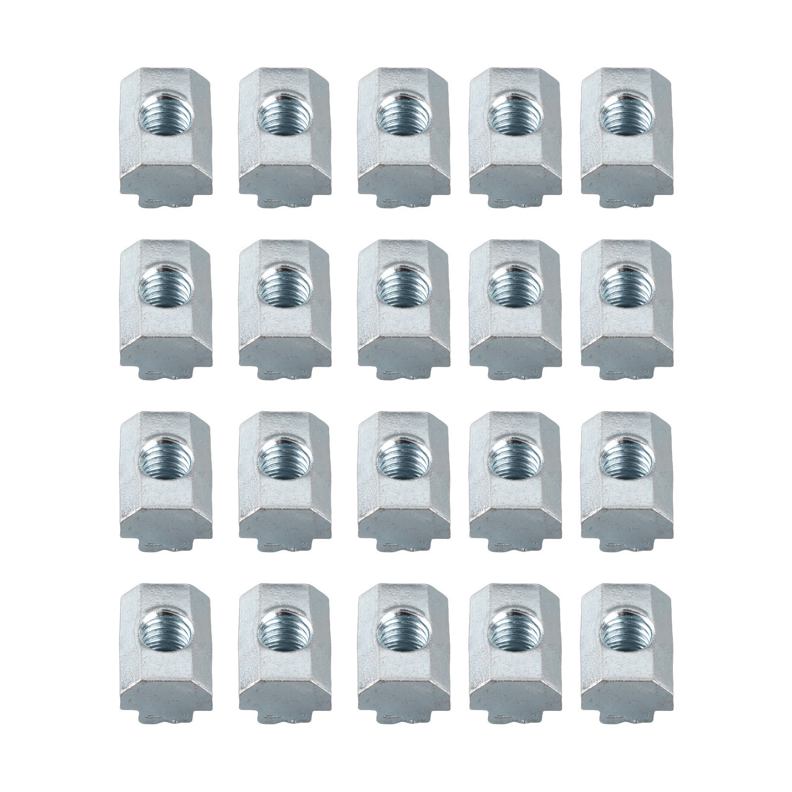 20pcs Hammer Head Nut Zinc Plated For Fastening Aluminum Profiles