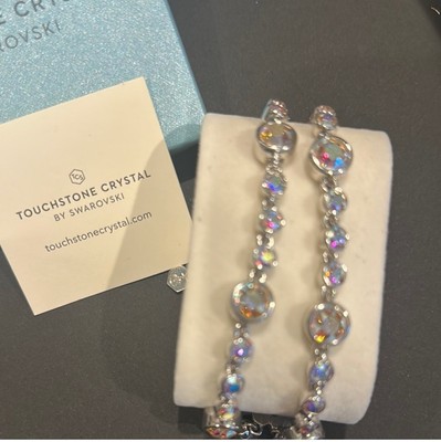 Touchstone Crystal Double Bracelet Aurora Borealis