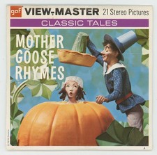 Mother Goose Rhymes GAF Classic Tales View-Master Packet B-410 Exc. Mint Cond.