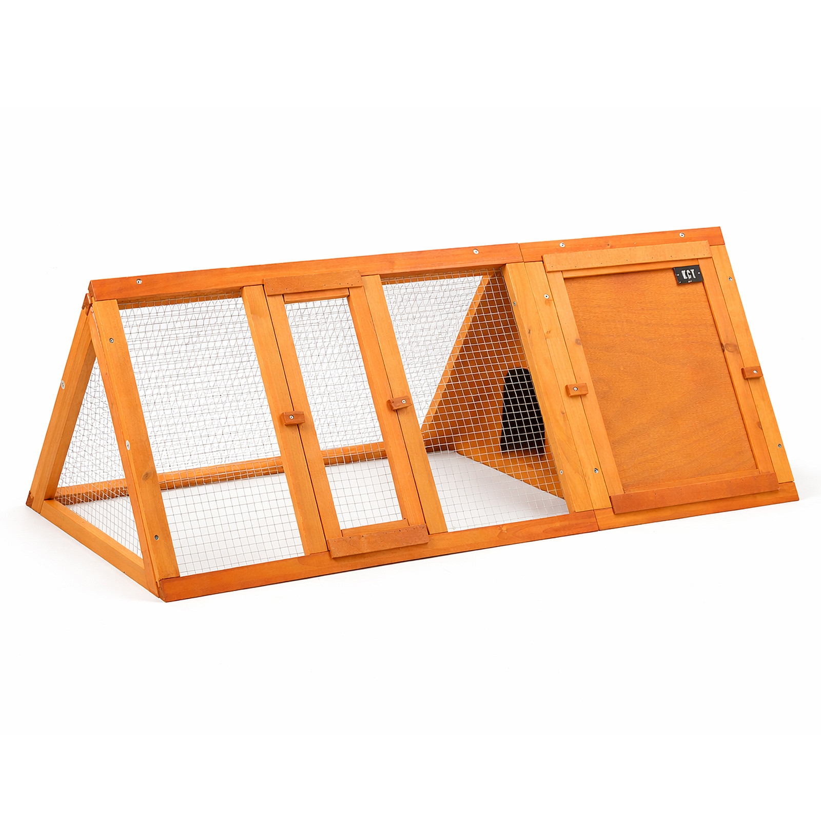 KCT TRIANGLE WOODEN RUN OUTDOOR GARDEN PLAYPEN ENCLOSURE FOR RABBIT GUINEA PIG