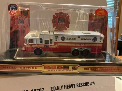 12707 Code 3 FDNY Saulsbury Heavy Rescue #4, Never Out Of Pckg, Serial Number En