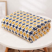 Throw Blanket Ultra Soft Natural Knitted Blanket Home Decor Bedding Blankets ...