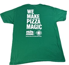 Papa Johns Men's Shirt Large Orlando Magic Florida Basketball Pizza T-Shirt