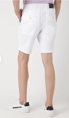 Hugo Boss Herren Weiß Slice Slim-Fit Baumwolle Stretch Chino Shorts Größe 36R - Bild 7 von 8