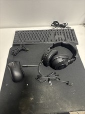 Razer Homerun Gaming Bundle Keyboard Mouse Pad Headset - Used Tested