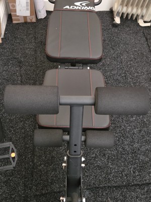 Hantelbank Schwerlast flach Home Gym klappbar