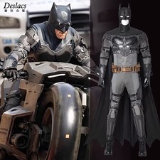 Justice League Batman Cosplay Men's Jumpsuit Suit Halloween Cloak Outfit Lot Cos