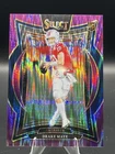 2024 Panini Select - Concourse Drake Maye #27 Purple Shock Prizm /360 (RC)