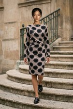 Phase Eight classic Black & Coffee Dress UK 16 – Wedding/ Party/ Evening/ Formal