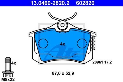 ATE BREMSSCHEIBEN + BREMSBELÄGE VORNE & HINTEN FÜR SKODA YETI 5L VW GOLF 5 1K1