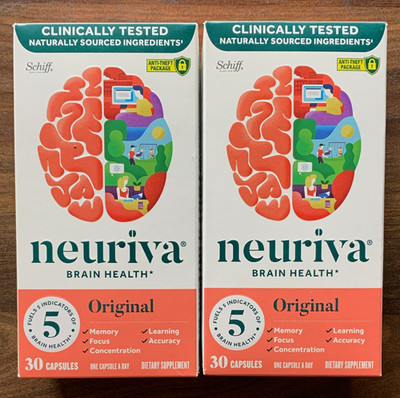 Neuriva Original Brain Health 30 Capsules Dietary Supplement exp 09/2026 (2)