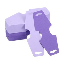 Bracelet Display Cards 200 Pcs Card Holder Light Purple/Purple, 5x2 Inches 