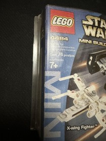 Vintage LEGO Star Wars 4484 Mini X-wing Fighter & TIE Advanced 76pc Building Set