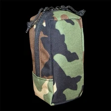 Coser Group Small General Purpose GP MOLLE Pouch, Made in USA, 500D Woodland M81