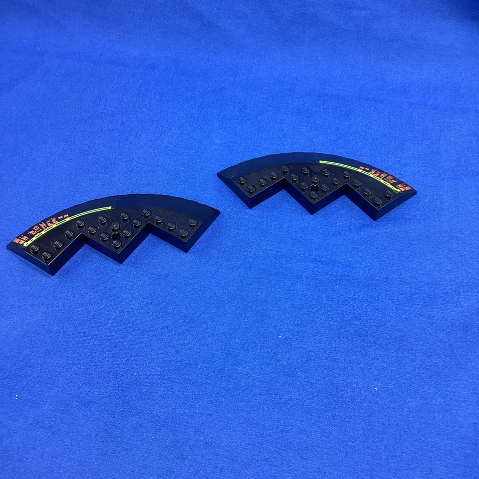 LEGO Esquina Redonda 10 X10 Pendiente 33 Borde-NEGRO-#58846- Juego#7699, Lote de 2 Foto 3 de 4