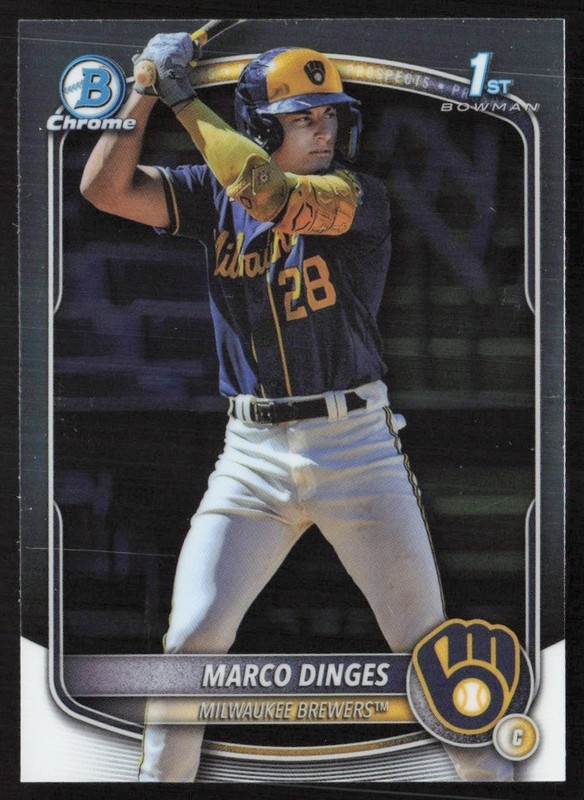 2025 Bowman Chrome Prospects Marco Dinges #BCP-183 GS1