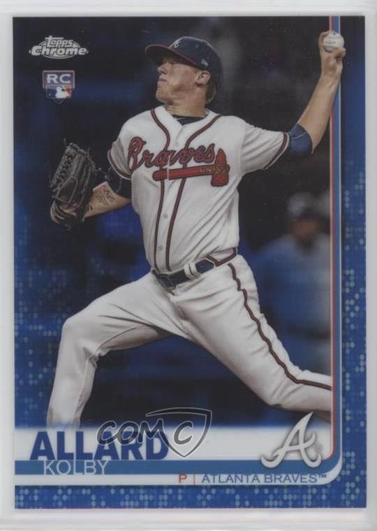 2019 Topps Chrome Blue Refractor 70/150 Kolby Allard #99 yf0