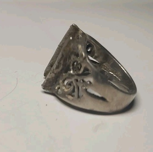 925 THAI Silver Ring No Stone Vintage For Parts 5.5 - Picture 11 of 11