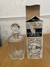 Edinburgh Crystal Spirits Decanter NEW 10”