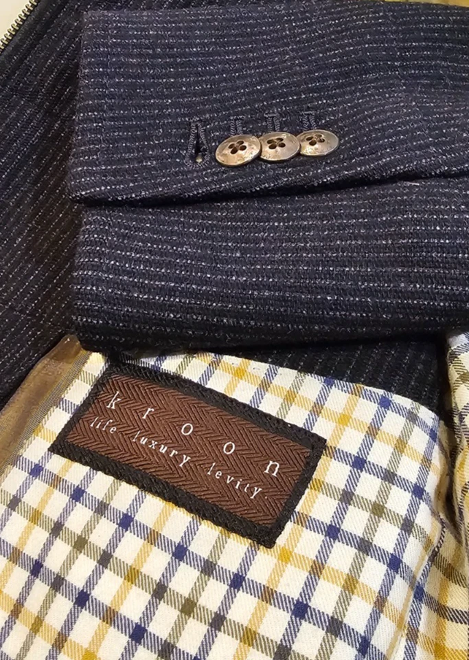 Chaqueta Abrigo Blazer 40R Lana Cachemira Doble Ventilación Puños de Trabajo Invierno Foto 2 de 4