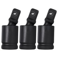 3Pcs Universalgelenk-Stecknuss 1/2 Zoll CR-MO Stahl Schwenk-Stecknuss FüR