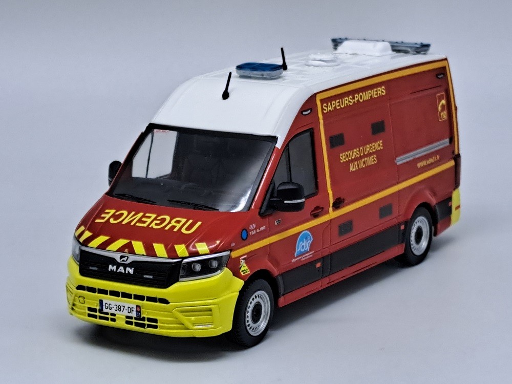 ODEON MAN TGE L2H2 GIFA VSAV SDIS 31 Haute Garonne 1/43 camion miniature limite 504