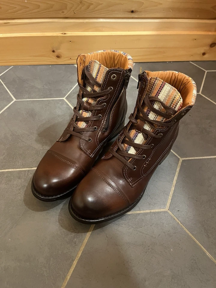 Botines Taos Captain de cuero para mujer talla 41 EE. UU. 10 Foto 3 de 4