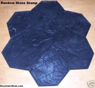 10  Random Stone Decorative Concrete Cement texture Imprint Stamps Mats SET New
