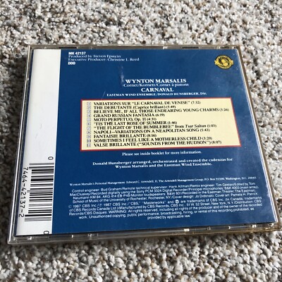 Wynton Marsalis Carnival Audio CD. 1987 Band. | eBay