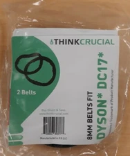 Think Crucial 8MM Belt Fits Dyson DC17 NEW Package Includes 2 Belts