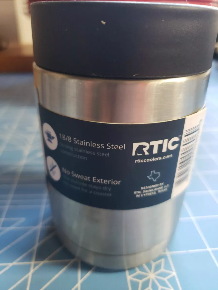 RTIC Can Cooler 12oz, Koozie Vacuum Insulated - Stainless Steel New De –  Tactical Shmactical