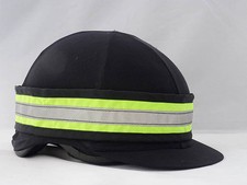 YELLOW HI VIZ FLUORESCENT HAT BAND - WITH REFLECTIVE STRIP