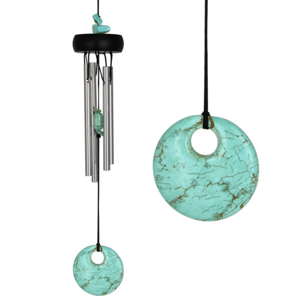 Woodstock Precious Stones Chimes wind chime TURQUOISE model PST
