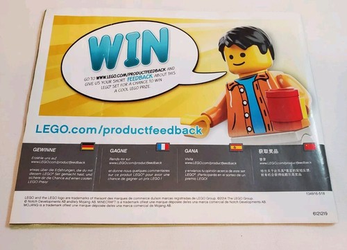 LEGO Minecraft 21114 Authentic Original Instructions Books Manuals ONLY  - Picture 2 of 2