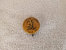 VINTAGE CELLULOID ZOOLOGICAL GARDEN PHILA. PA. ADVERTISING PINBACK BUTTON