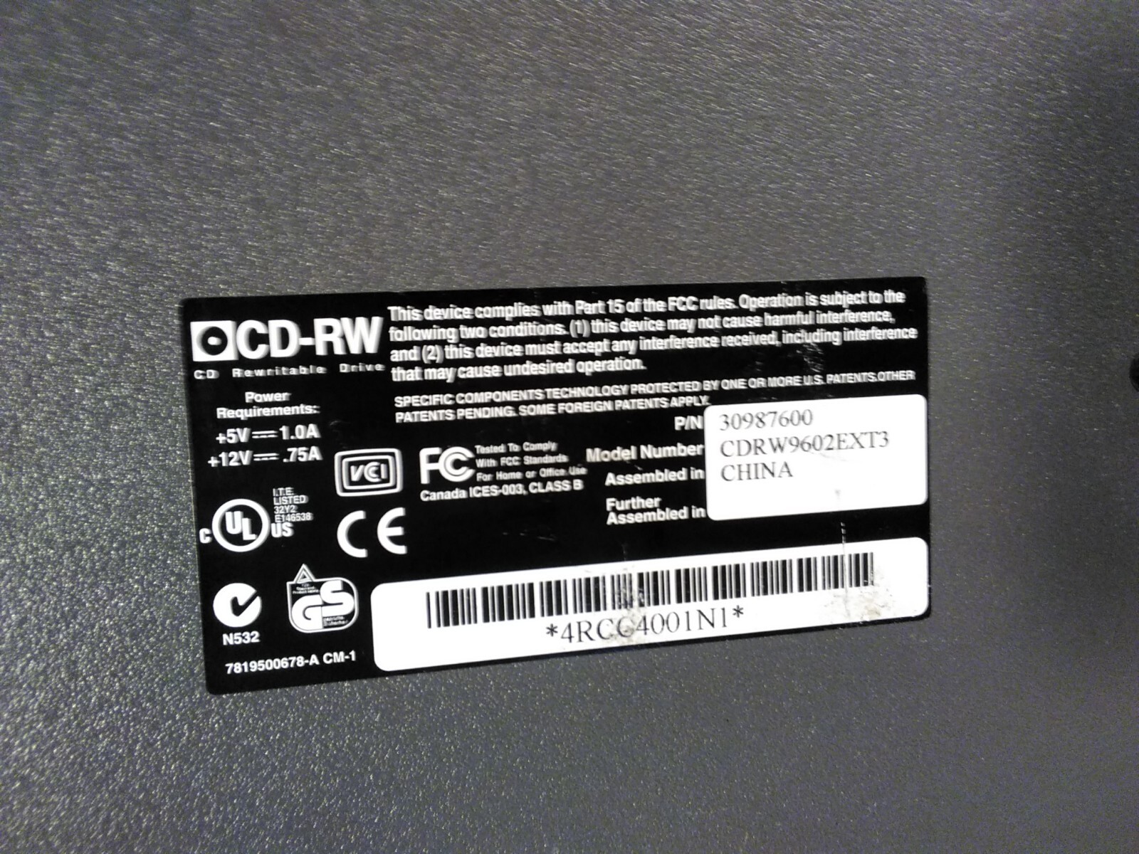 IOMEGA CD-RW DVD-ROM CD/RW BURNER USB 2.0 External Drive 