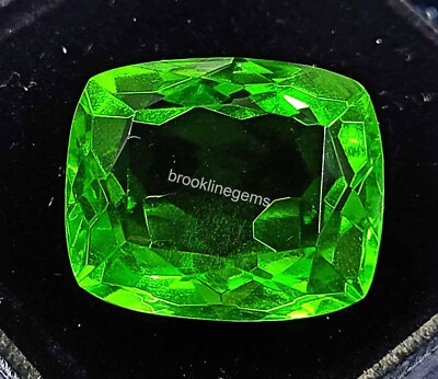 Huge 20-22Ct Natural Green Peridot  Cushion Shape VVS Pak Gemstone Certified 