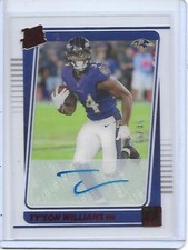 Ty'Son Williams /49 RC 2021 Clearly Donruss Rated Rookie Autographs Red #99 Auto