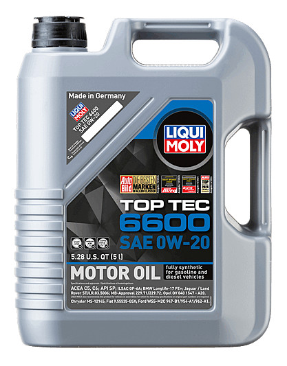 Liqui Moly 22046 Top Tec 6600 SAE 0W-20 5 Liter LM22046