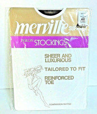 Merville Supreme MIST Agilon Vintage Nylon Stockings Sheer Pantyhose hose NIP