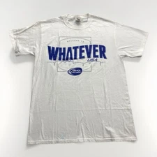 Vintage Bud Light "Welcome to Whatever USA" T-Shirt Men’s Medium Beer White