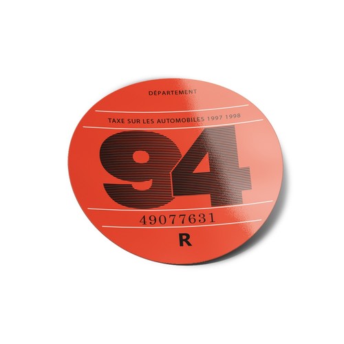 AUTOCOLLANTS Stickers VIGNETTES Vintage Voiture Pare Brise Année Taxe Fiscale - Photo 19/123