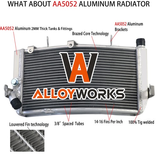 Motorcycle Aluminium Radiator Replacement for 1995 1996 1997 1998 Honda CBR600F3 - Picture 1 of 11
