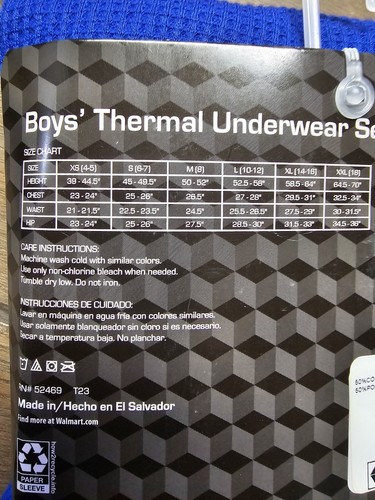 Athletic Works Youth Boys' 2-Piece Waffle Thermal Layering Underwear Set Sz XXL - Picture 7 of 7