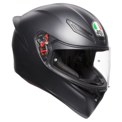 Casco Integrale Moto AGV K1 Solid E2205 Matt Black Helmet Scooter
