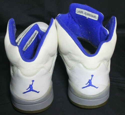 Nike Air Jordan 5 Retro 2006 - Blanco/Sport Royal - Stealth Talla 14 136027-142 - Imagen 5 de 6