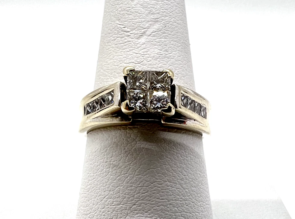 Ebay princess clearance cut diamond ring